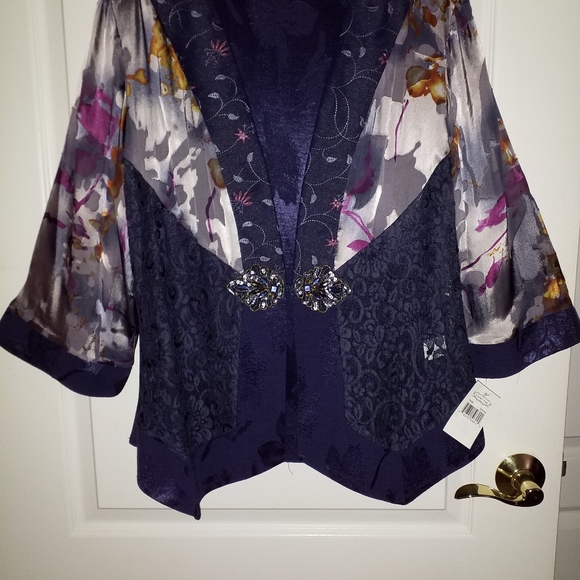 NWT VIOLET KAY NAVY BLUE POINTS FRONT SMALL - Picture 3 of 7